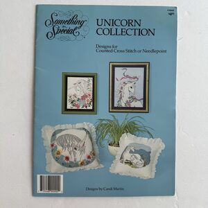 Something Special Unicorn Cross Stitch or Needlepoint Booklet Unicorn Collection